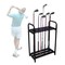 Golf Club Display Rack Golf Putter Storage Organizer 27-Hole Golf Club Holder